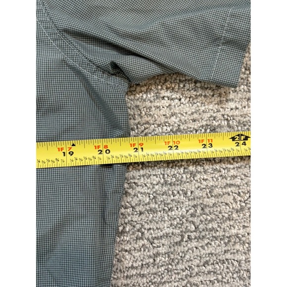Kuhl Button Up‎ Shirt Mens Small Greeb Plaid Short Sleeve Hiking Outdoors - Picture 6 of 8